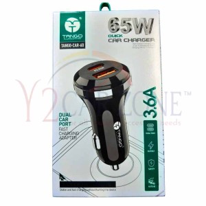 Tango 65W Quick Car Charger 3.6A 