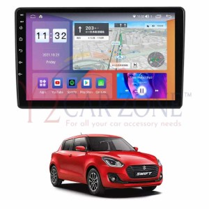 Android Combo for Maruti Swift 2018 to 2022 9 Inch Touch Screen with Reverse Camera and Frame 1 Year Warranty included