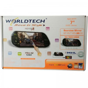 WorldTech 7 inch Mirror TV Full Touch display