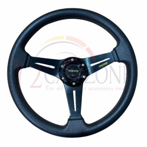 Momo Steering Wheel 13 inch - BLACK with Hub
