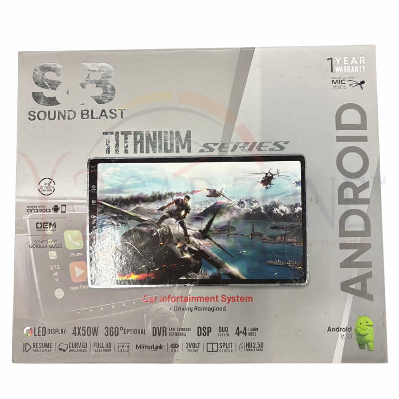 SOUNDBLAST 9 inch Android System with Rev Camera