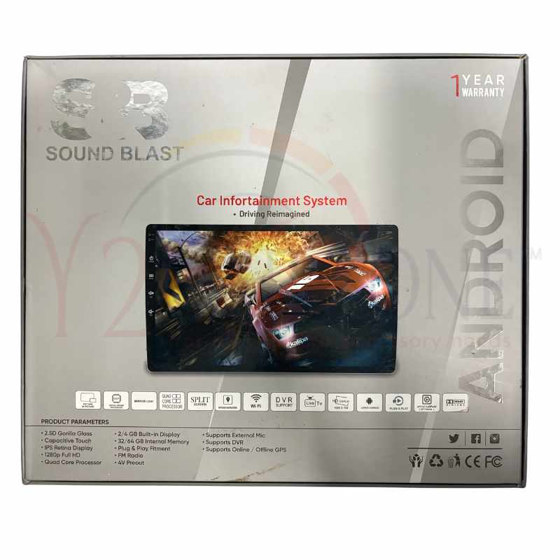 SOUNDBLAST 9 inch Android System with Rev Camera