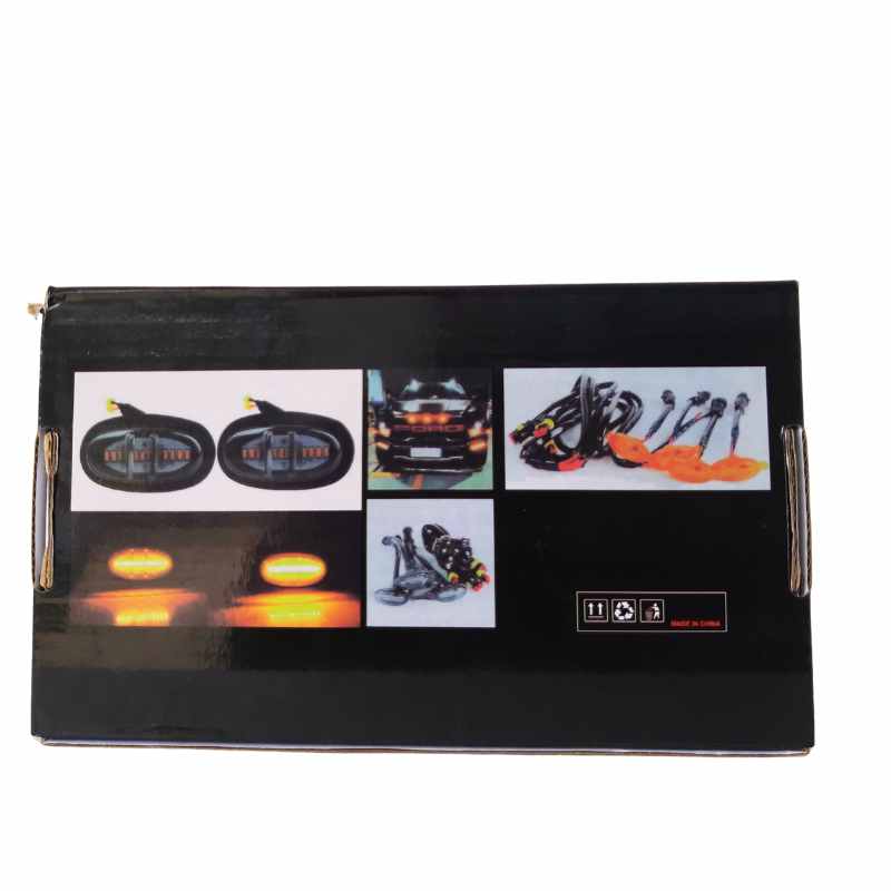 Car Front Grill Light Universal 4 PCS Smoke Shell Compatible With All Cars