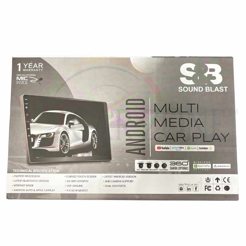 SOUNDBLAST 9 inch Android System with Rev Camera with Android Auto/CarPlay with Video OUTPUT