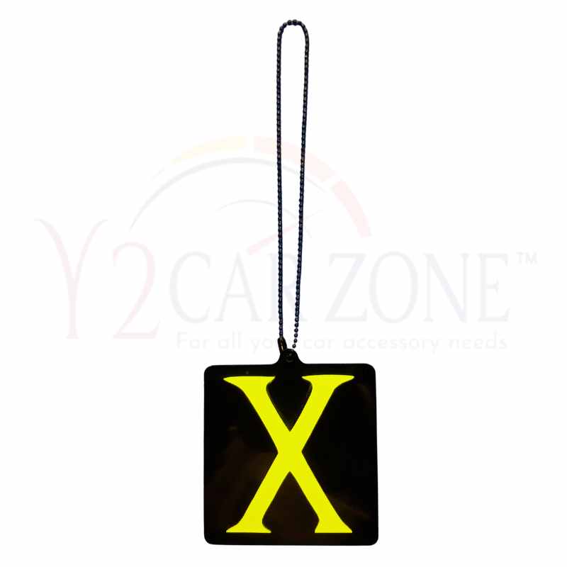 CAR MIRROR HANGING GREEN X DECORATIVE SHOWPIECE