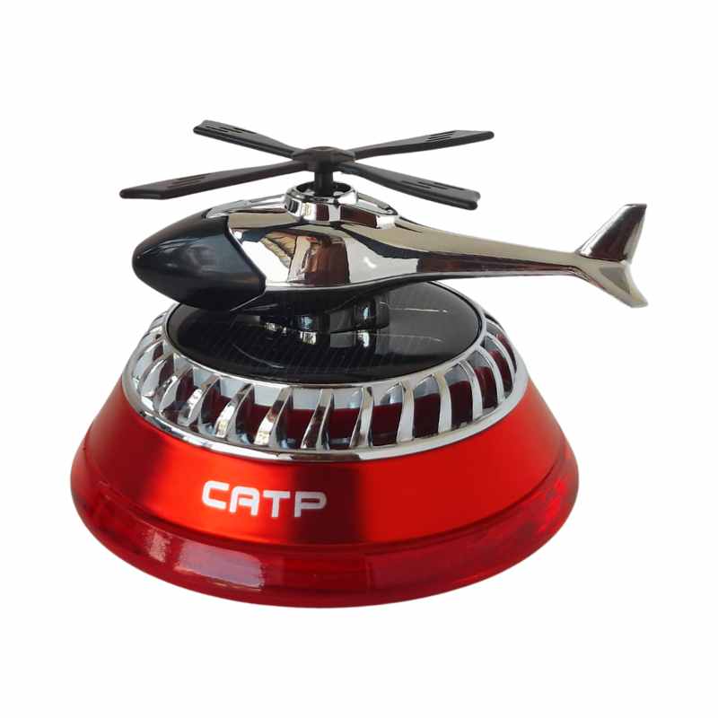 Car Solar Powered Rotating Helicopter Car Air Freshener, Aromatherapy Diffuser