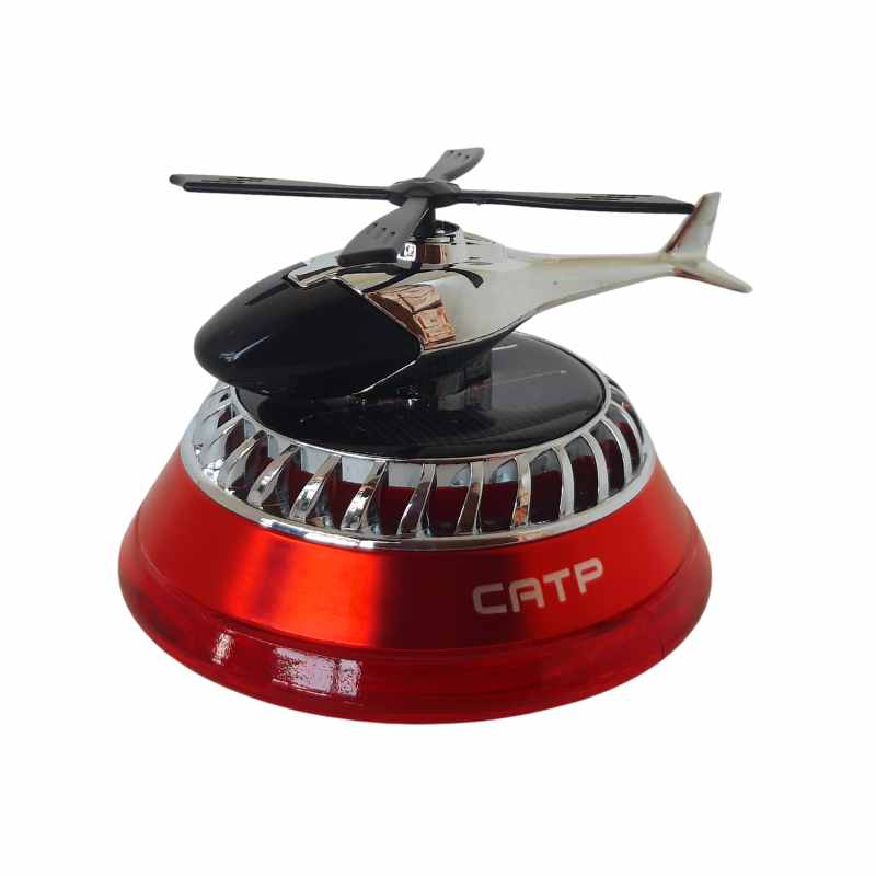 Car Solar Powered Rotating Helicopter Car Air Freshener, Aromatherapy Diffuser