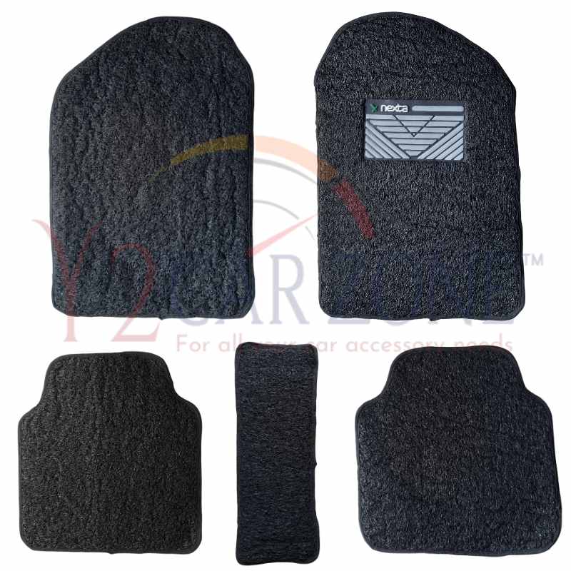 Noodles Mat For 5 Seater Car - Universal -   Black