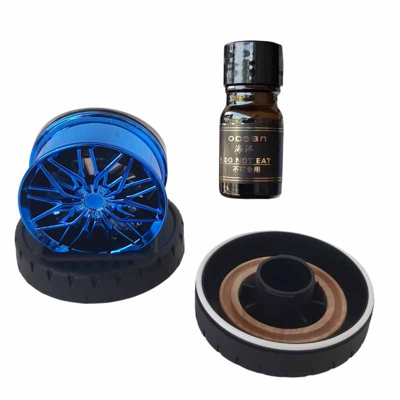  Alloy Wheel Shape Rotating Car Dasboard Air Freshener 