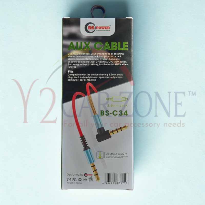 AUX Cable Ultra Slim , Friendly Fit 