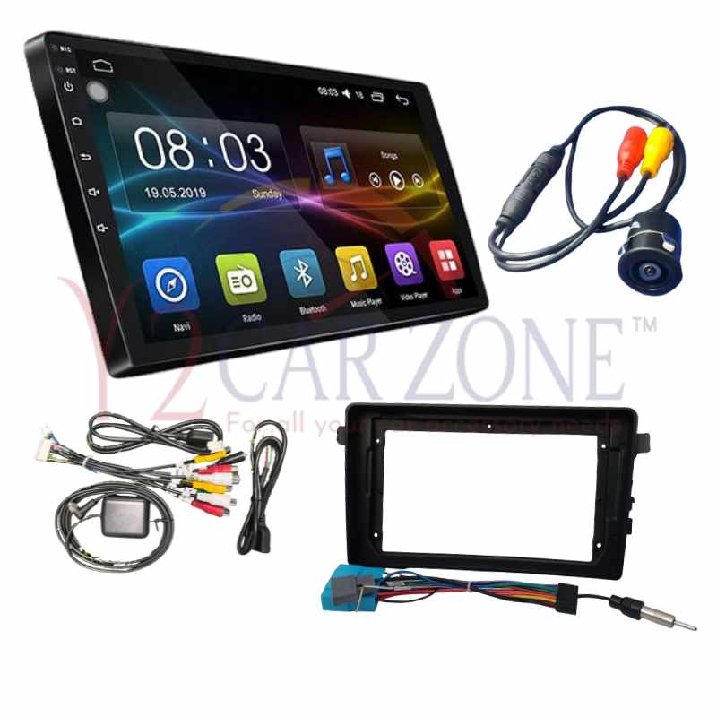 Android Combo for Maruti Dzire 2018 to 2022 9 Inch Touch Screen with Reverse Camera and Frame 1 Year Warranty included